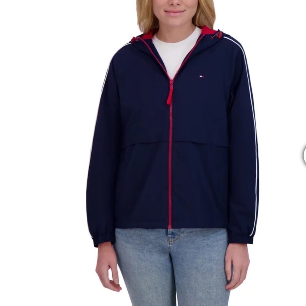 Tommy Hilfiger Dark Blue Windbreaker Jacket M, L NWT